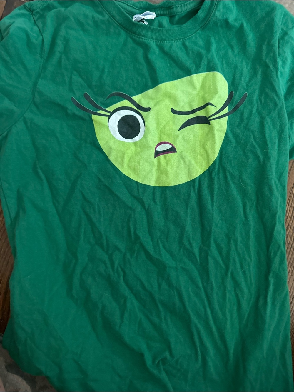 Disney Inside Out Disgust short sleeve Green Graphic Tee
